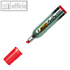 BIC Permanentmarker Onyx 1481, Keilspitze 3.5-5.5 mm, Metallschaft, rot,8418113