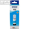 Epson Tinte 102 für EPSON EcoTank, bottle ink, cyan, 70 ml, C13T03R240