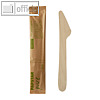 Holz-Messer "pure", 16.5 cm, einzeln verpackt in Papierbeutel, natur, 10x 50St.