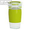 Smoothie-Becher Mug CLIP & GO, 0.45 Liter, PP/TPE, transparent-grün, 3110600383