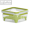 Sandwichbox CLIP & GO, 1.3 Liter, 185 x 84 x 185 mm, PP/TPE, transparent-gr?n
