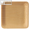 Fingerfood-Teller "pure", eckig, 1.5 x 8.5 x 8.5 cm, Bambus, natur, 250 St?ck