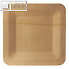 Fingerfood-Teller "pure", eckig, 1.5 x 23 x 23 cm, Bambus, natur, 250 St?ck