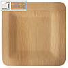 Fingerfood-Teller "pure", eckig, 1.5 x 25.5 x 25.5 cm, Bambus, natur, 250 St?ck