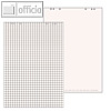 Flip-Chart-Papier, 68 x 98 cm, kariert/blanko, 5 Blöcke á 20 Blatt, 100050592