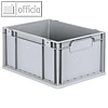 Eurobox ProfiPlus EuroEco, 40 x 30 x (H)22 cm, geschlossene Griffe, PP, grau