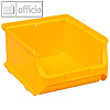 Sichtlagerkasten ProfiPlus Box 2B, 135 x 160 x 82 mm, stapelbar, PP, gelb
