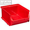 Sichtlagerkasten ProfiPlus Box 2B, 135 x 160 x 82 mm, stapelbar, PP, rot, 456241