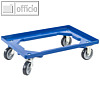 Transportwagen ProfiPlus, bis 250 kg, 615 x 415 x 175 mm, Kunststoff, blau