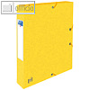 Sammelbox Top File+, DIN A4, Rücken: 40 mm, Karton 390 g/qm, gelb, 400114369