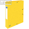 Sammelbox Top File+, DIN A4, R?cken: 40 mm, Karton 390 g/qm, gelb, 400114369