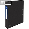 Sammelbox Top File+, DIN A4, R?cken: 40 mm, Karton 390 g/qm, schwarz, 400114370