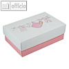 Geschenkbox BABY GIRL S, Karton, 10.2 x 6.5 x 4.6 cm, 350 g/m², rosa, 12er-Pack
