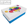 Geschenkbox LUFTBALLONS S, 10.2 x 6.5 x 4.6 cm, 350 g/m², blau, 12 St.