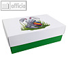 Geschenkbox OSTERHASE L, 26.6 x 17.2 x 7.8 cm, 350 g/m², grün, 12 St., 365-10613