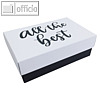 Geschenkbox Lettering ALL THE BEST L, 26.6 x 17.2 x 7.8 cm, schwarz, 12 St.