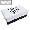 Geschenkbox Lettering ALLES GUTE L, 26.6 x 17.2 x 7.8 cm, schwarz, 12 St.