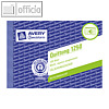 Avery Zweckform Formular QUITTUNG, MwSt. separat, DIN A6, 100 Blatt, 1250