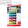 Edding Textmarker 7 mini, Keilspitze: 1-3 mm, sortiert, 5 St?ck, 4751999