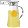 Esmeyer Karaffe "Porto", 1 l, (H) 22.6 cm, Glas/Edelstahldeckel, 410-927