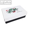 Geschenkbox MERRY CHRISTMAS S, 10.2 x 6.5 x 4.6 cm, 350 g/m², graphit, 12 St.