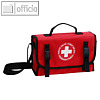 Erste-Hilfe-Notfalltasche (ohne Inhalt), 280 x 90 x 170 mm, Nylon, rot