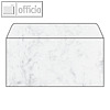 Sigel Marmor-Briefumschlag DL m. Innendruck, 90g/m² nasskl., grau, 50 St., DP073