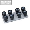Rad - Markierungssets f?r Schlauch-Ventilkappen, 8-teilig, 2 x 4 St?ck, 019051