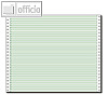 Tabellierpapier DIN A3 quer, 12" x 375 mm, Längsperf., 1-fach, 60 g, grün, 12370
