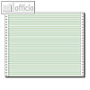 Tabellierpapier DIN A3 quer, 12" x 375 mm, L?ngsperf., 1-fach, 60 g, gr?n, 12370