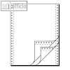 Tabellierpapier DIN A4 hoch, 12" x 240 mm, L?ngsperf., 3-fach, 60 g, blanko