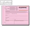 Sigel Formular Ausgabebeleg rosa DIN A6 quer 50 Blatt, AG615