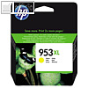 HP Tintenpatrone 953XL, 1.600 Seiten, gelb, 20 ml, F6U18AE