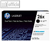 HP Toner 26X für LJ Pro M402, 9.000 Seiten, schwarz, 2er Pack, CF226XD