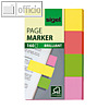 Sigel Haftmarker Brillant, 20 x 50 mm, 4 Farben sortiert, 4 x 40 Blatt, HN630