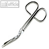 Erste-Hilfe-Schere, kniegebogen, L?nge: 145 mm, DIN 58279-A 145, Edelstahl