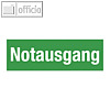 Hinweisschild "Notausgang", nachleuchtend, Hart-PVC, 300 x 100 mm, REF 26007