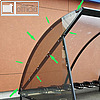 Halbkreis-Seitenverkleidung f?r Fahrrad?berdachung HALBMOND - 2 St?ck, 529032