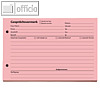 officio Gespr?chsvermerkblock, DIN A5 quer, rot, 100 Blatt, 1201400