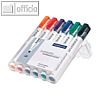 Staedtler Whiteboard Marker "Lumocolor", Rundspitze 2 mm, sortiert, 6st.,351 WP6