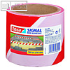 Tesa Absperrband, 80 mm x 100 m, nicht klebend, PP, rot/wei?, 58137-00000