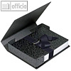 officio Gurtband Ordner CLASSIC, DIN A4, Rücken 70 mm, Pappe, schwarz, 3347000