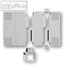 Novus Erweiterungsplatten-Set Telefontr?ger, lichtgrau, 2 St?ck, 795+0902