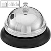 Tischglocke/Tresenklingel, (?) 85 x (H) 60 mm, Metall, schwarz/silber, 62 4411