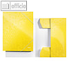 LEITZ Eckspannermappe WOW, DIN A4, Karton, 250 Blatt, gelb, 3982-00-16