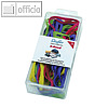 L?ufer Gummiband X-BAND, 100 x 11 mm, ? 65 mm, farbig sortiert, 30g Dose, 59072