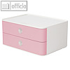 HAN Schubladenbox SMART-BOX, 2 Laden, 26 x 19.5 x 19 cm, ABS, braun, 1120-86
