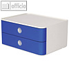 Schubladenbox SMART-BOX, 2 Laden, 26 x 19.5 x 12.5 cm, ABS, k?nisblau, 1120-14