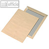 Versandtasche B4, Haftklebung, Pappr?ckwand, 110g, Natron, braun, 125 St?ck