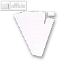 Ultradex Steckkarten für Planrecord Tafeln, 4 cm, weiß, 90er Pack, 140408
